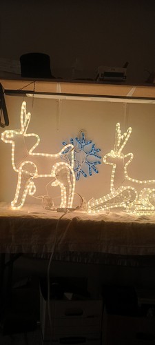 Light reindeer yard - yard, decor