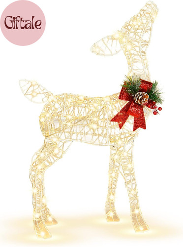 Lighted christmas reindeer - christmas,