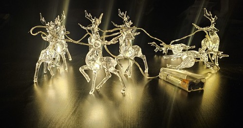 Christmas lights reindeer - christmas, 10