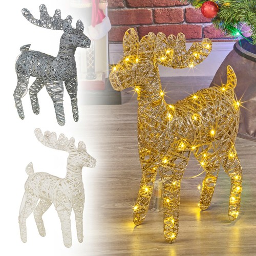 Led light reindeer - light, 45cm