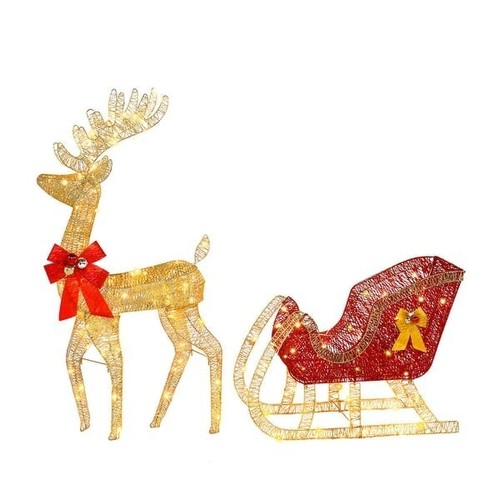 New lighted christmas reindeer - christmas,
