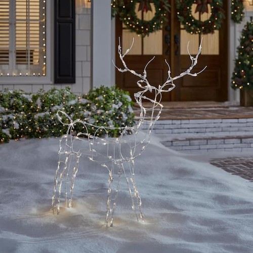 Led lighted reindeer - led,